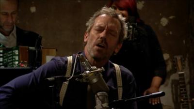 Hugh Laurie performing a track from his new blues album