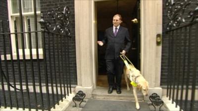 Sean Dilley leaving Downing Street