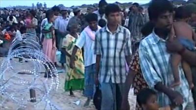 Tamil refugees in 2009