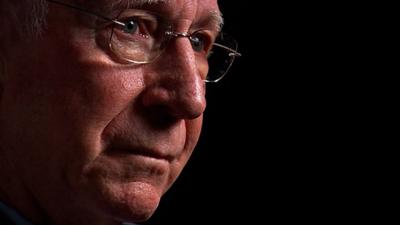 Manchester United & England legend Sir Bobby Charlton fights the tears