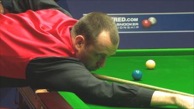 Mark Williams wins his World Snooker Championship quarter-final against Mark Allen