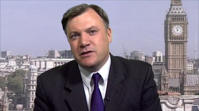 Shadow chancellor Ed Balls