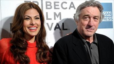 Eva Mendes and Robert De Niro