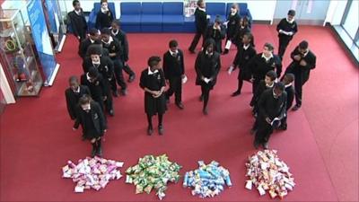 Schoolchildren vote for their favourite crisps