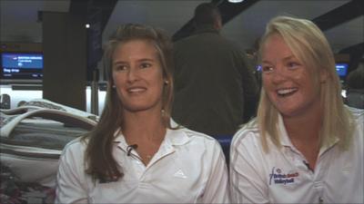 GB Beach Volleyballers Zara Dampney and Shauna Mullin