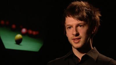 Judd Trump after beating Graeme Dott to reach the World Snooker semi-finals