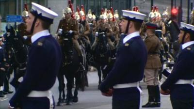 Royal wedding dress rehearsal