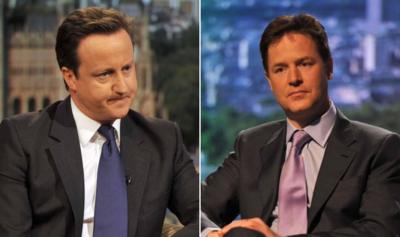 David Cameron and Nick Clegg