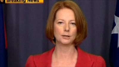 Australia's Prime Minister Julia Gillard