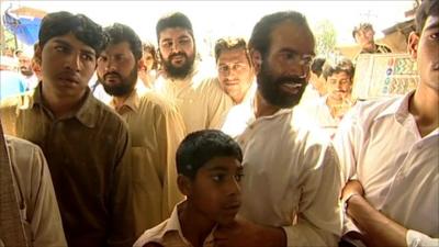 People in Abbottabad's marketplace