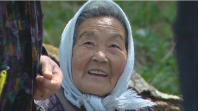 Elderly woman in Japan