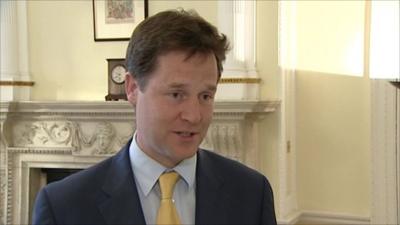 Liberal Democrat leader Nick Clegg