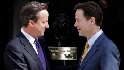 David Cameron and Nick Clegg