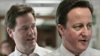 Nick Clegg and David Cameron