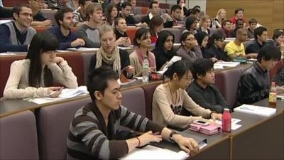 Students in lecture theatre