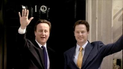 David Cameron and Nick Clegg