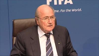 Fifa president, Sepp Blatter