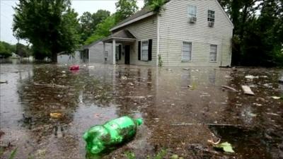 Floodwaters in Memphis