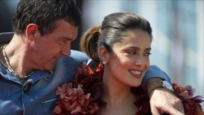 Antonio Banderas and Salma Hayek