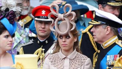 Princess Beatrice (centre)