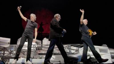 Nick Mason, Roger Waters and David Gilmour