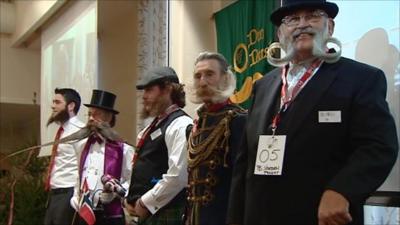 Moustache championship competitors