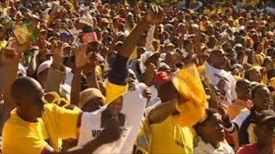 ANC supporters in South Africa