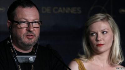 Lars Von Trier and Kirsten Dunst