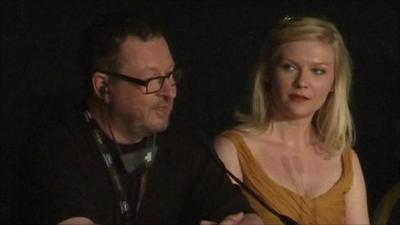 Lars Von Trier and Kirsten Dunst