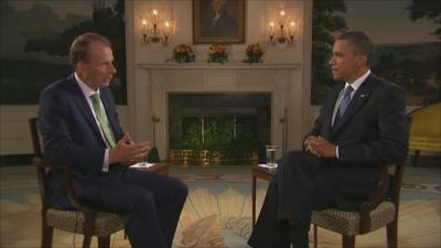 Barack Obama and Andrew Marr