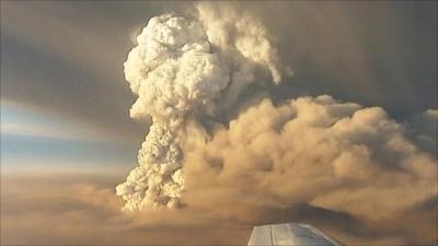 Volcanic ash cloud