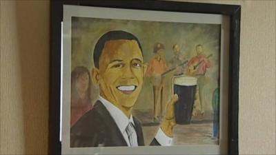 Barack Obama painting