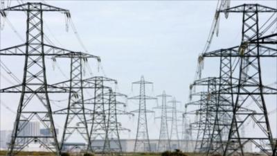 Electricity pylons