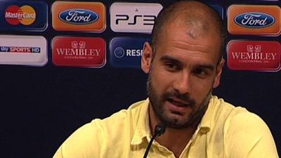 Barcelona manager Pep Guardiola