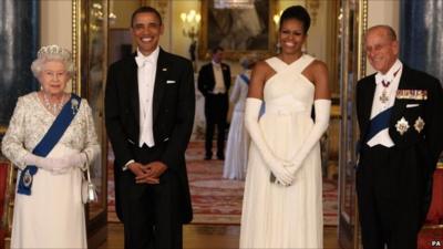 The Queen, President Obama, Michelle Obama and Prince Philip