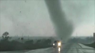 Tornado footage