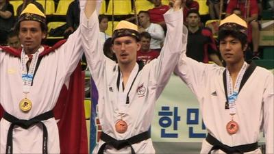 Martin Stamper won Taekwondo World Championship bronze in 2011