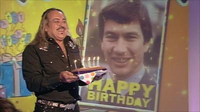 Wagner with birthday cake