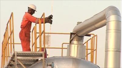 Worker at Cairn Energy oil facility in India