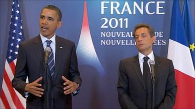 Obama and Sarkozy