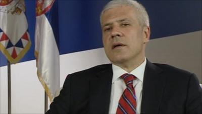 Serbian president, Boris Tadic