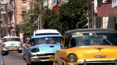 Private taxis - another industry being encouraged - on the streets of Havana