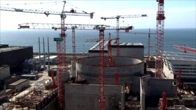 French nuclear plant under construction