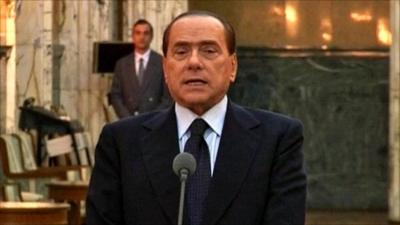 Silvio Berlusconi in Romania on Monday