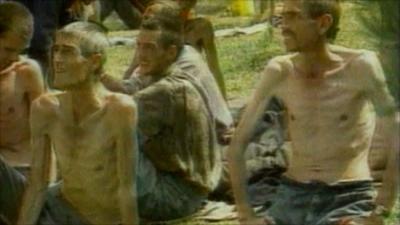 Victims of Omarska concentration camp