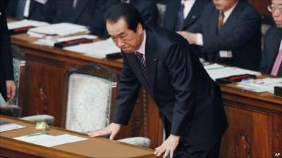 Japanese Prime Minister Naoto Kan