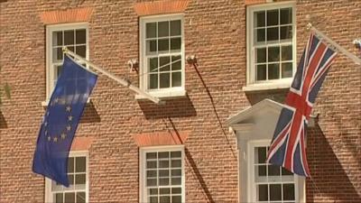 EU and UK flags