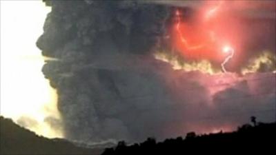 Volcanic eruption