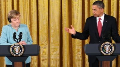 Obama and Merkel