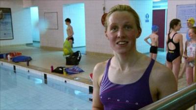 Scottish swimmer Hannah Miley